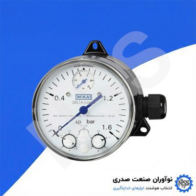 گیج اختلاف فشار دیافراگمی ویکا WIKA DPGS40 با میکروسوئیچ
