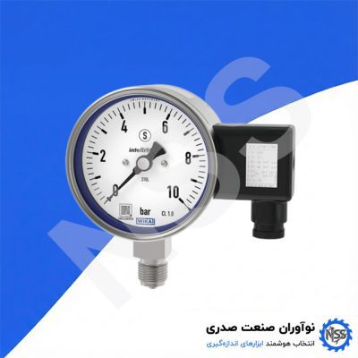 گیج فشار ویکا هوشمند WIKA intelliGAUGE PGT23.100 – فشار‌سنج بوردون با خروجی 4–20 mA