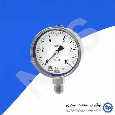 گیج فشار ویکا WIKA 232.50 / 233.50 – فشارسنج صنعتی استنلس‌ استیل (روغنی/خشک)